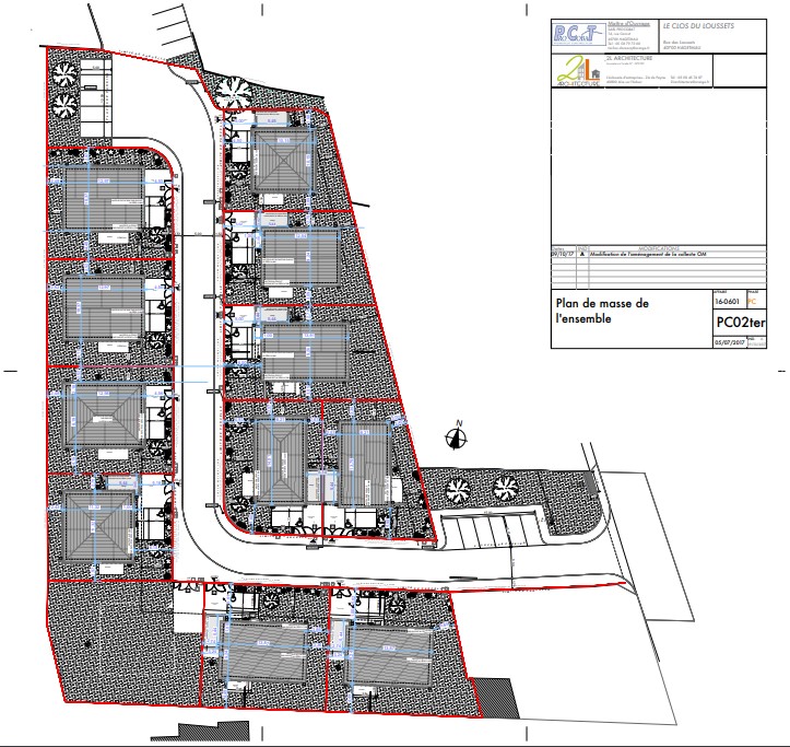 Plan de masse Le Clos des Loussets
